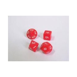 Dado 8 caras Opaco Rojo