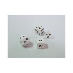 Dado 6 caras Opaco Blanco