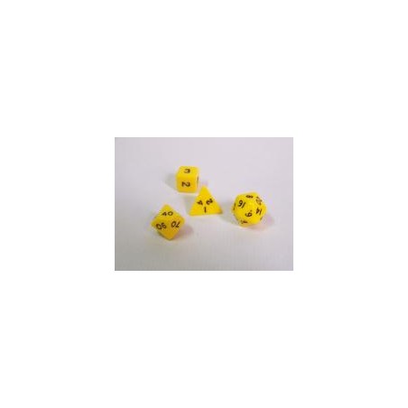 Dado 6 caras Opaco Amarillo