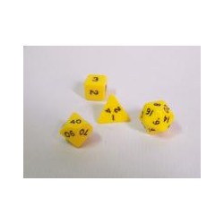 Dado 6 caras Opaco Amarillo...