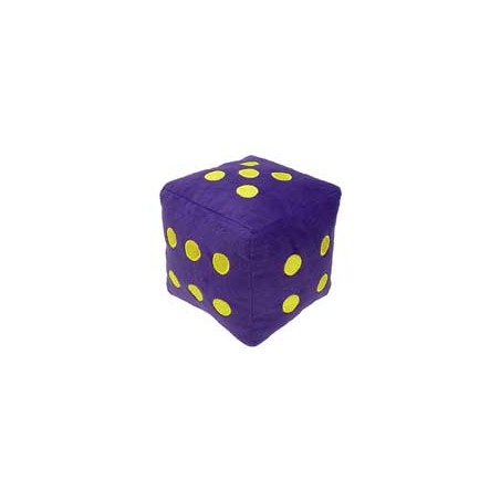 Peluche Dado 6 Caras Morado...