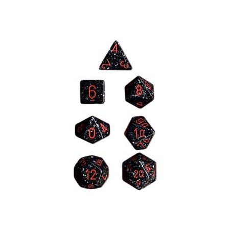 Set 7 dados Opaco moteado -...