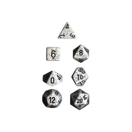 Set 7 dados Opaco moteado -...