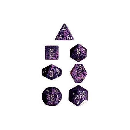 Set 7 dados Opaco moteado -...