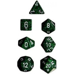 Set 7 dados Opaco moteado -...