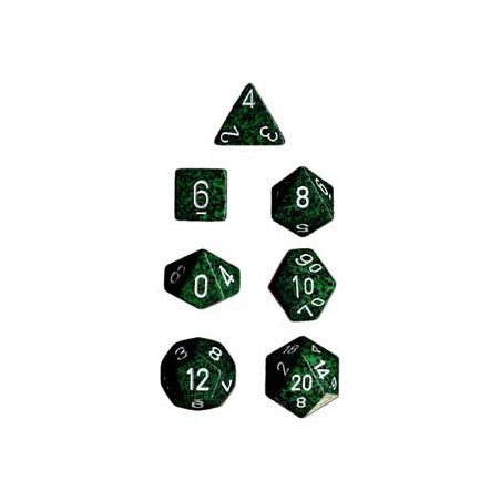 Set 7 dados Opaco moteado -...