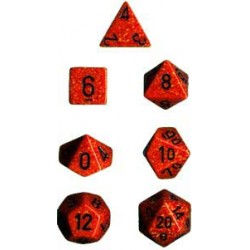 Set 7 dados Opaco moteado -...