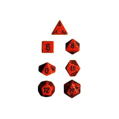 Set 7 dados Opaco moteado -...