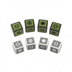 Cyber Fudge Dices: 4 Black...
