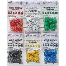 Set de 6 dados d3 d5 d7 d16...