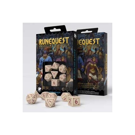 RuneQuest Beige & burgundy...