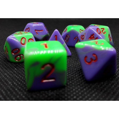 Set 7 dados Green Joker
