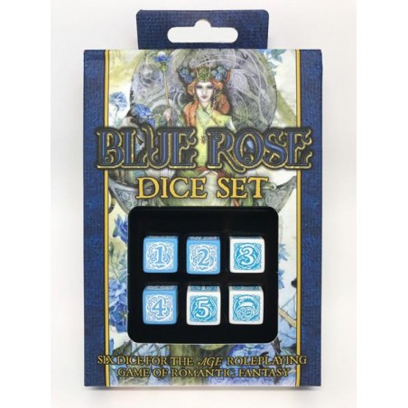Blue Rose Dice Set