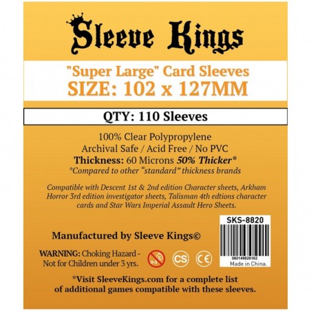 110 Fundas Sleeve Kings:...