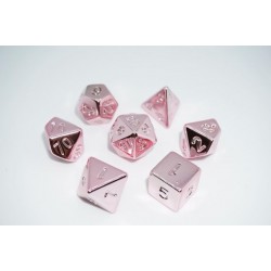 Set de 7 dados Shiny Roségold
