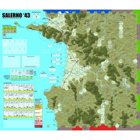 Salerno '43: Mounted Map
