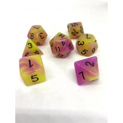 Set de 7 dados Glowing Passion
