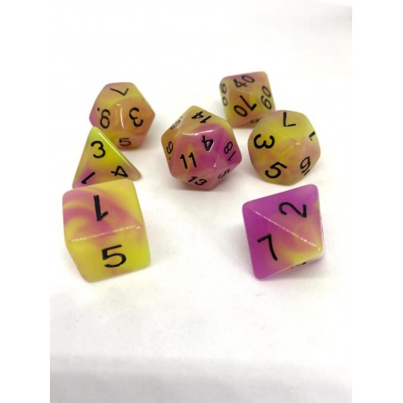 Set de 7 dados Glowing Passion
