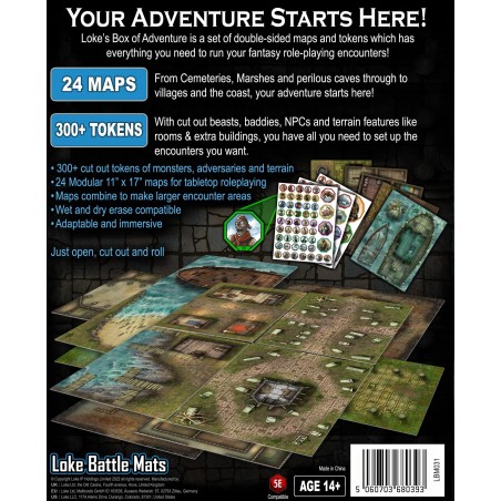 Box of Adventure RPG Maps...