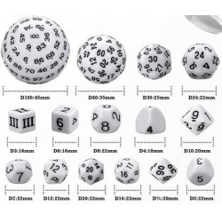 Complete Dice Set D3-D100...