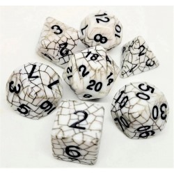Set de 7 dados Spider Black