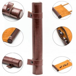 Red Roll Up Leatherette...