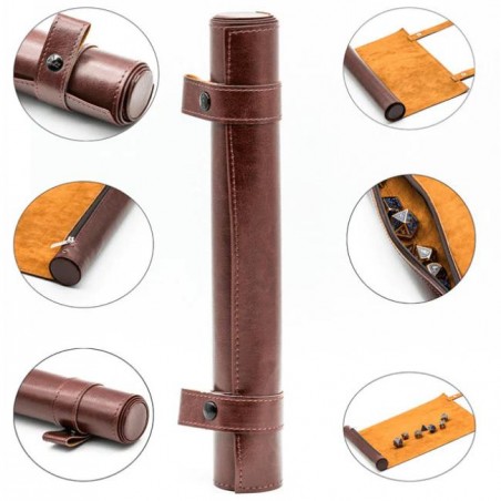 Red Roll Up Leatherette...