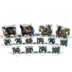 Dungeon Craft Flat Minis Orcs