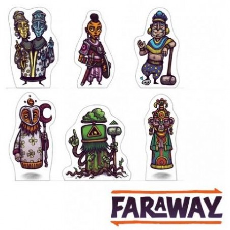 Faraway: Meeples de madera