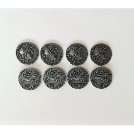 8 Monedas de metal romanas