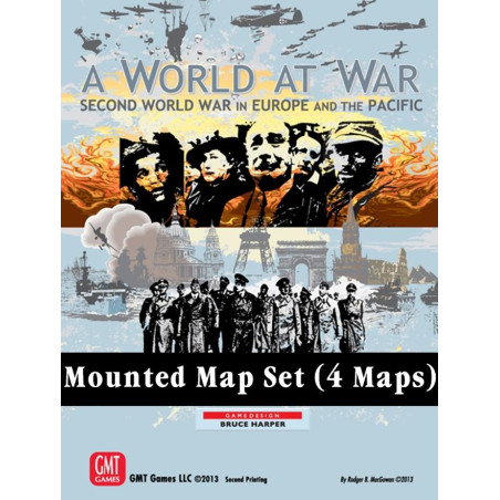 A World at War Mounted Maps...