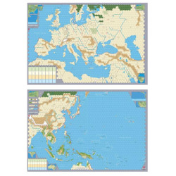 A World at War Mounted Maps...