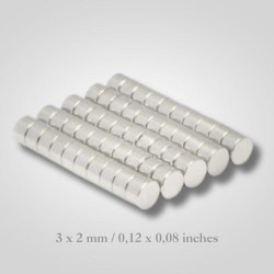 Imanes neodimio n52 3x2mm...