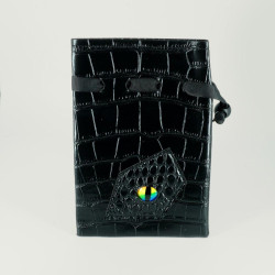 Bolsa piel de dragón ojo verde