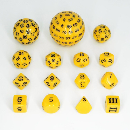 Set de 15 dados acrílicos...