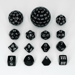 Set de 15 dados acrílicos...