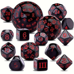 Set de 15 dados acrílicos...