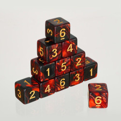 Dados D6 acrílicos mármol...