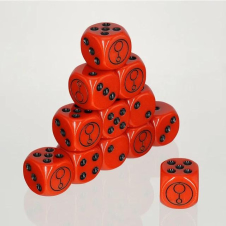 Dados D6 White Weasel...
