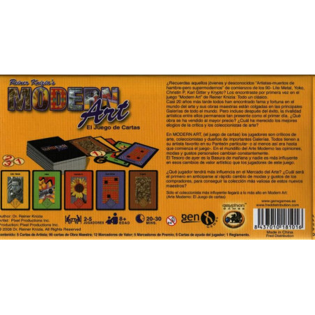 Modern Art: El juego de cartas